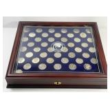 1964 - 2009 Kennedy Half Collection in Wood Case