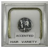 1964 Kennedy Half Proof ACCENTED Hair Variety