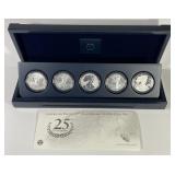 2011 25th Anniversary 5-Coin American Silver Eagle