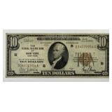 1929 $10 New York Federal Reserve VF