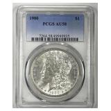 1900 Morgan Silver $1 PCGS AU58