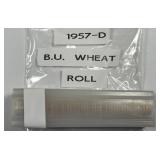 1957-D Lincoln Cent Original BU Roll Uncirculated