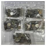 WORLD: Dealer Lot of Five 1-Pound Foreign Coins