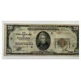1929 $20 Philadelphia Federal Reserve Fine