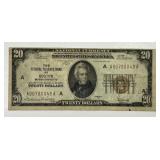 1929 $20 Boston Federal Reserve VF