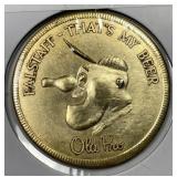 1959 Falstaff Beer Aluminum Token Chicago Bears