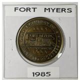 1985 City Fort Myers Century Medal 40mm Bronze