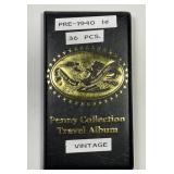 Penny Travel Album w/36 Lincoln Wheats pre-1940