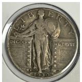 1930-S Standing Liberty Quarter Very Fine VF