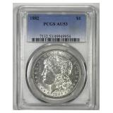 1882 Morgan Silver $1 PCGS AU53