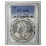 1889 Morgan Silver $1 PCGS AU details