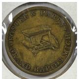 Foster & Parry Stove Maker Grand Rapids MI Token