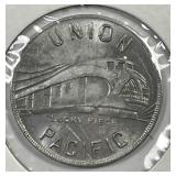 Union Pacific Pullman Lucky Piece Token