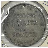 Carbon Coal Co.12.5-cents Token Gun Powder