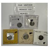 MEXICO: Five Different Silver 1/2 Reales 1785-1819