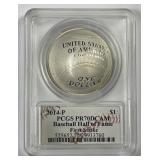 2014-P Baseball HOF Silver Proof $1 PCGS PR70 DC