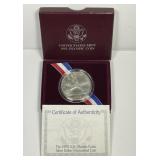 1992 Olympic Baseball Commemorative Silver $1 UNC