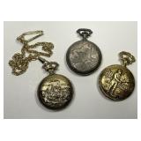 Lot of Three Quartz Pocket Watches