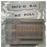 1972-D Eisenhower Dollar IKE $1 Roll BU