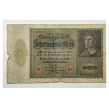 GERMANY: 1922 10,000 Mark "VAMPIRE" Note