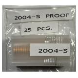 2004-S Sacagawea Proof $1 25-Coin Roll