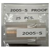 2005-S Sacagawea Proof $1 25-Coin Roll