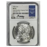 1902-O Morgan Silver $1 Moy Signed NGC MS63