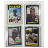 Lot of 4 Barry Bonds ROOKIE Baseball Cards