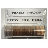 Mixed Date Proof Roosevlt Dime 50-Coin Roll