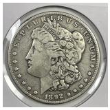 1892-O Morgan Silver $1 Very Fine VF