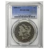 1890-CC Morgan Silver $1 Good PCGS G6