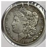 1896-S Morgan Silver $1 Very Fine VF