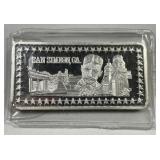 San Simeon Mansion 1 Ounce .999 Silver Bar