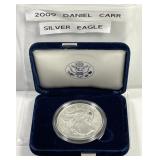 2009 Daniel Carr Proof Silver Eagle Overstrike