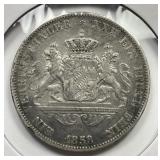 GERMANY: Bavaria 1858 Silver 1 Vereinsthaler