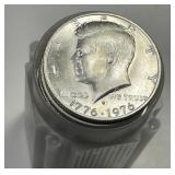 1976-S Silver Kennedy Bicentennial Half Roll BU