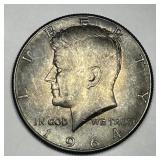 1964 Kennedy Silver Half Uncirculated Toned