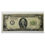 1934 $100 Federal Reserve Note Boston Fr#2152A