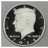 2016-S Proof Kennedy Silver Half PRF