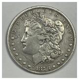 1878 Morgan Silver $1 7 TF Rev of '79 VF details