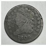 1809 Classic Head Half Cent AG