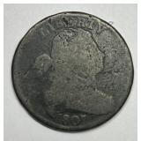 1807 Draped Bust Large Cent About Good AG