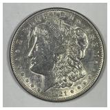 1921-S Morgan Silver $1 About Uncirculated AU