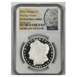 2023-S Morgan Silver $1 First Day Issue NGC PF70