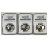 Trio 2015-S US Marshals Commem Halves NGC PF69 UC