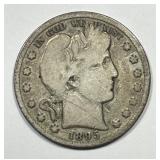 1895-O Barber Silver Half Good G