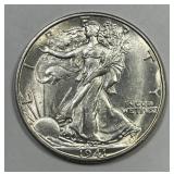 1941-D Walking Liberty Silver Half Uncirculated