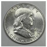 1948-D Franklin Silver Half Choice AU