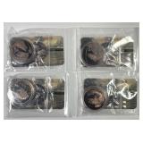 Lot of 4 Copper Fish Medals Tackle Box Series