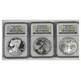 2006 Silver American Eagle 20th Set NGC MS69 PF69